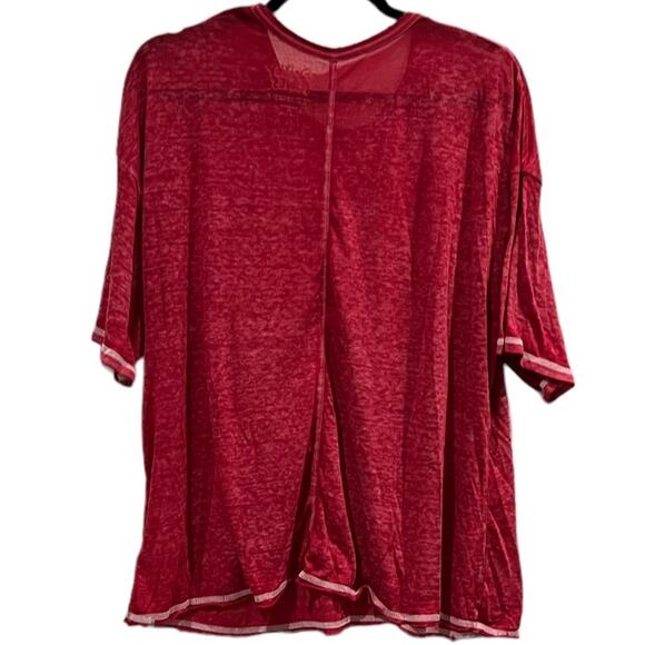 Looney Tunes Sleep Shirt Womens 2X Red Short Sleeve Graphic Nightshirt Plus Size - Picture 2 of 7